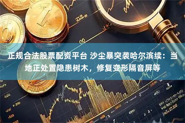正规合法股票配资平台 沙尘暴突袭哈尔滨续：当地正处置隐患树木，修复变形隔音屏等